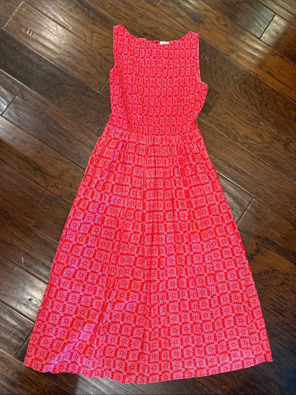 J. Crew Factory Bandanna Printed Sleeveless Midi Dress